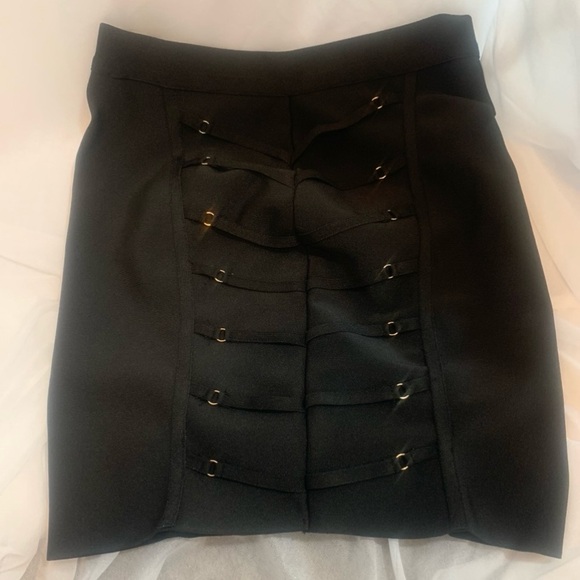 Wow Couture Jet Black Bodycon mini skirt - Picture 4 of 5